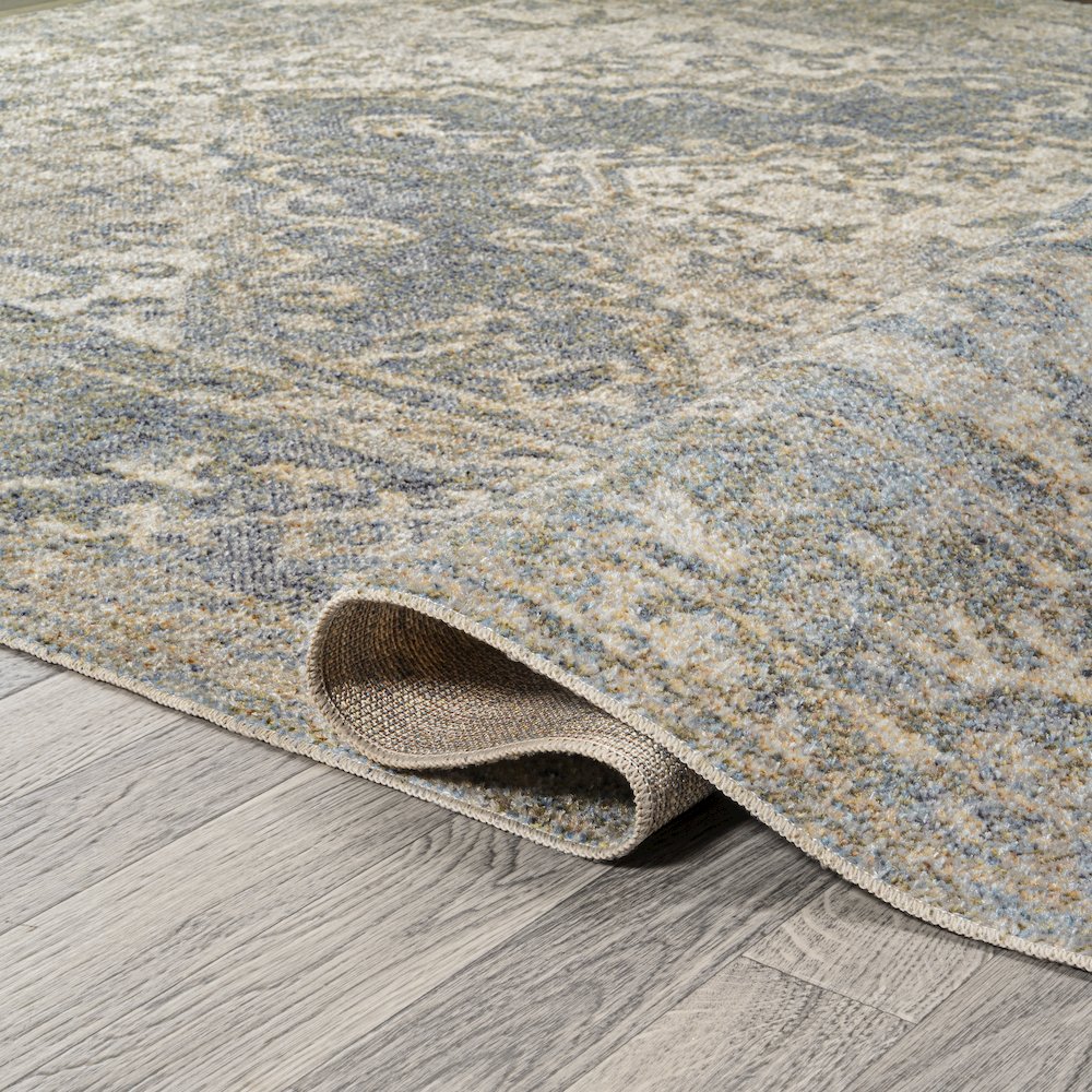 Pavel Distressed Medallion Low-Pile Machine-Washable Runner Rug