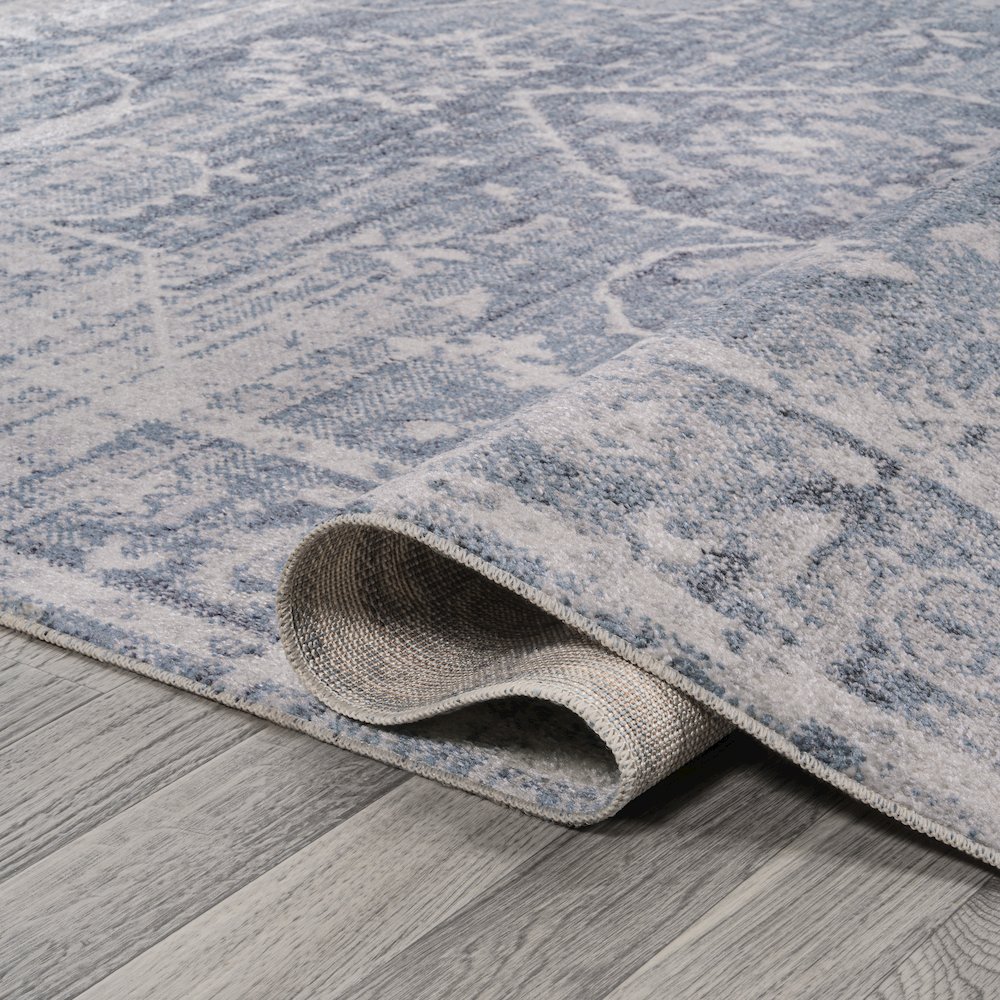 Shaii Global Medallion Low-Pile Machine-Washable Runner Rug