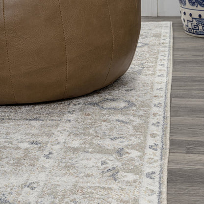 Shaii Global Medallion Low-Pile Machine-Washable Runner Rug