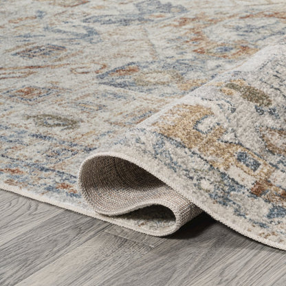 Shaemus Bohemian Medallion Low-Pile Machine-Washable Runner Rug