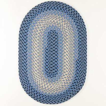 Twin River Blue Multi 7X9 Oval