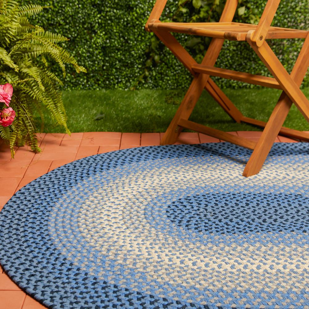 Twin River Blue Multi 7X9 Oval