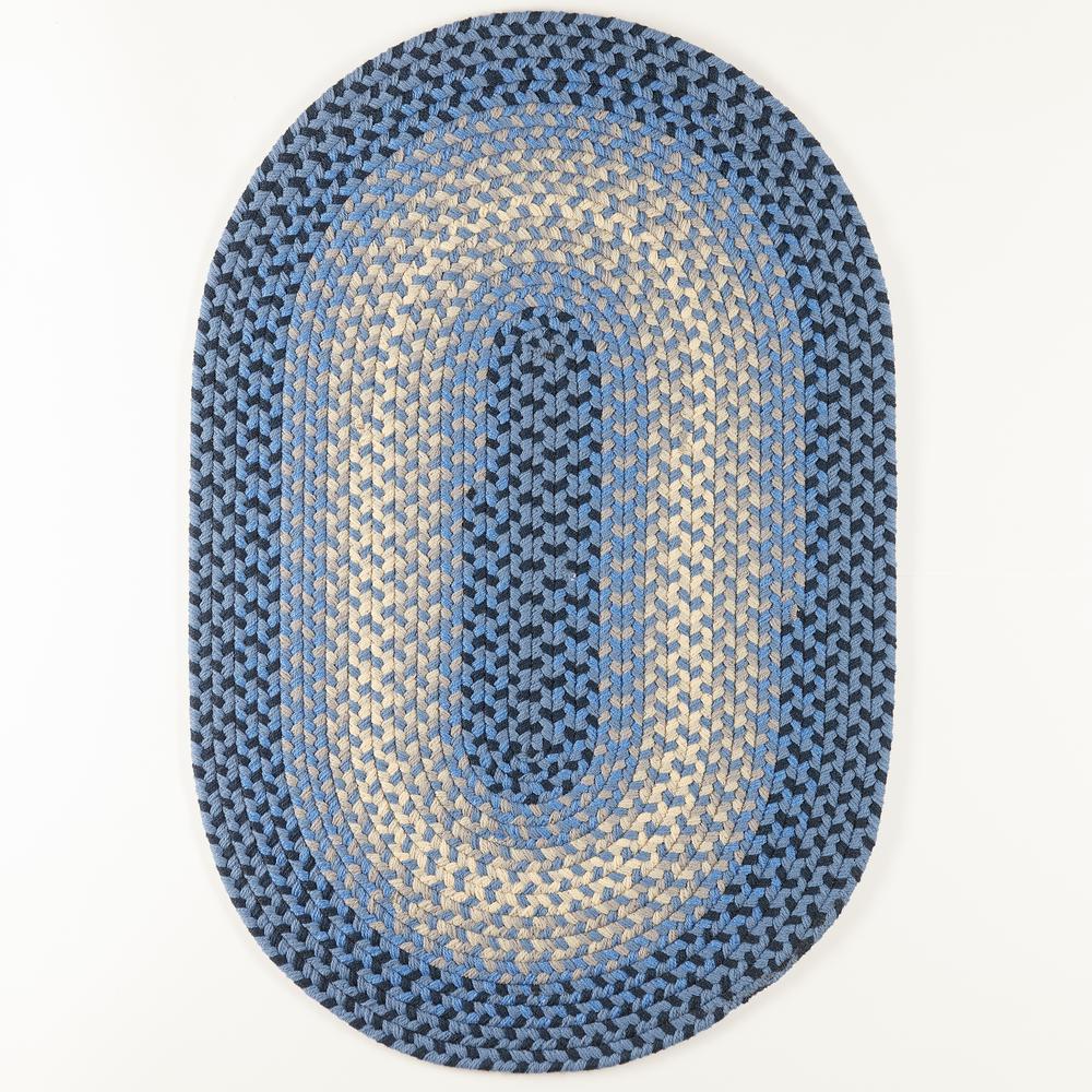Twin River Blue Multi 7X9 Oval