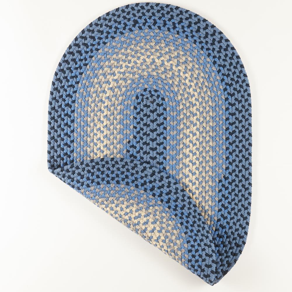 Twin River Blue Multi 7X9 Oval