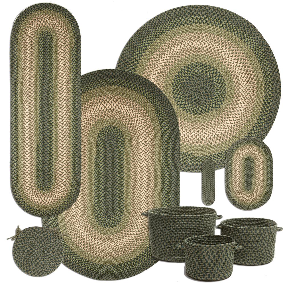 Twin River Green Multi 18" x 12" Basket