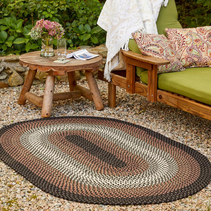 Twin River Black Multi 2X6 Runner
