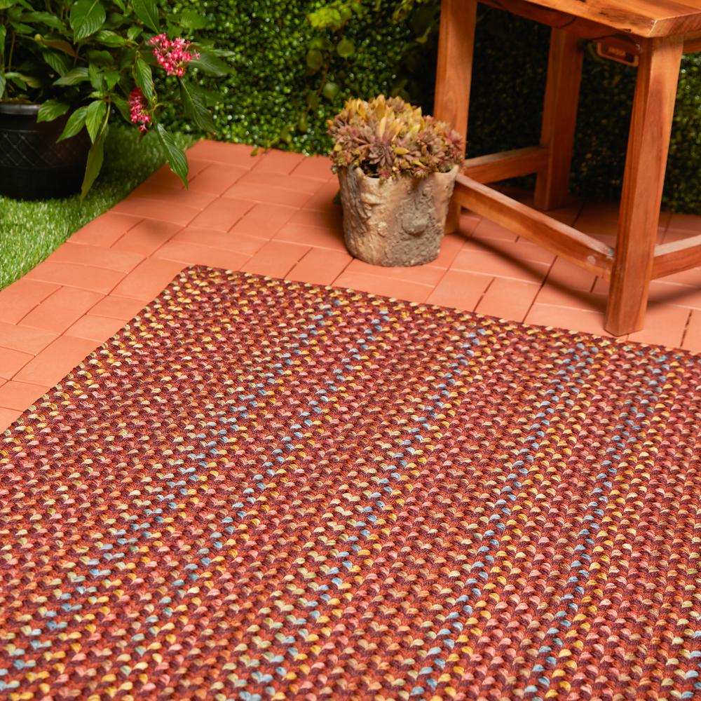 Woodstock Maroon Multicolor 6' Square
