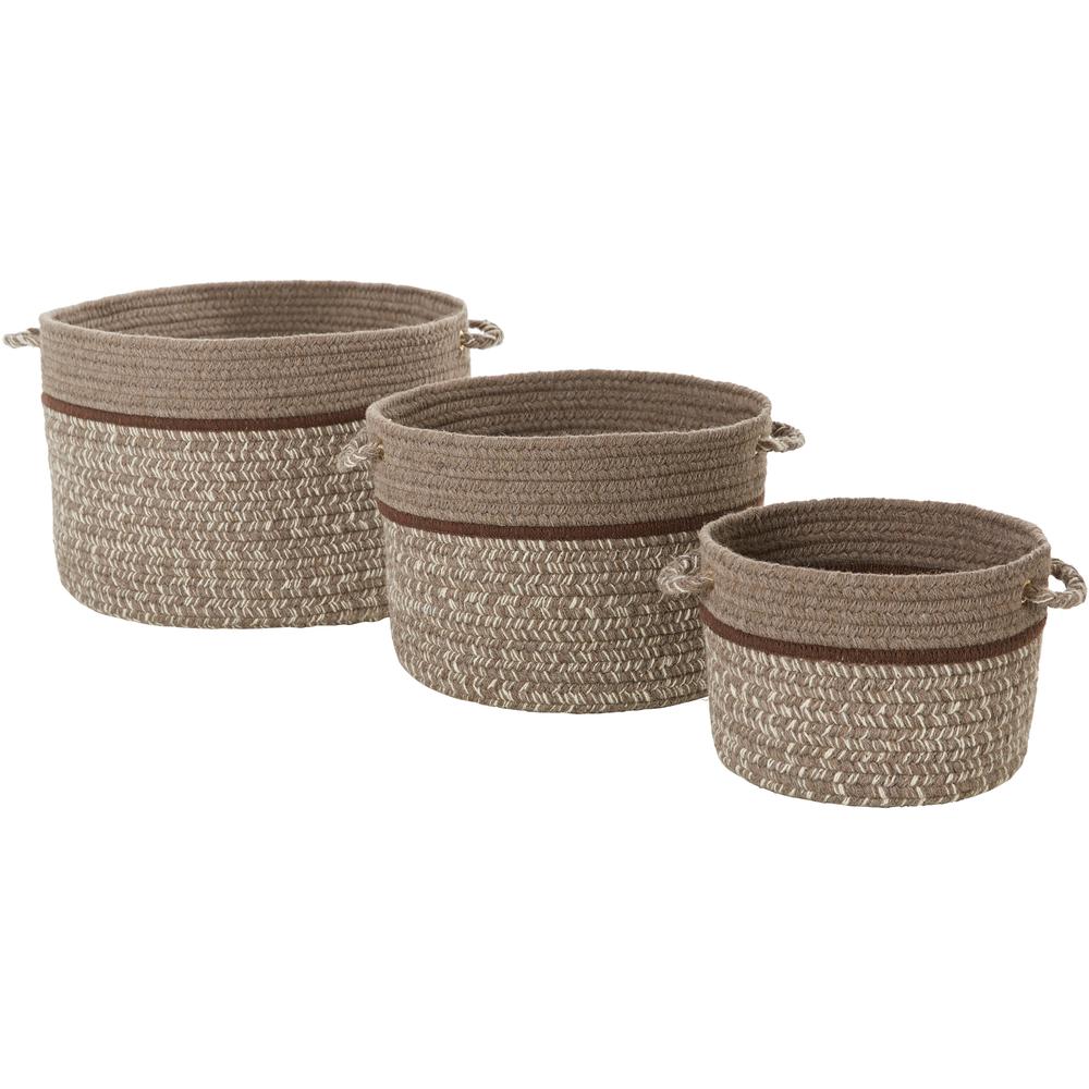 Casual Comfort Mocha Banded 10" x 8" Basket