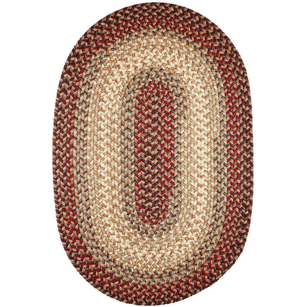 Easy Living Spanish Red 8X11 Oval