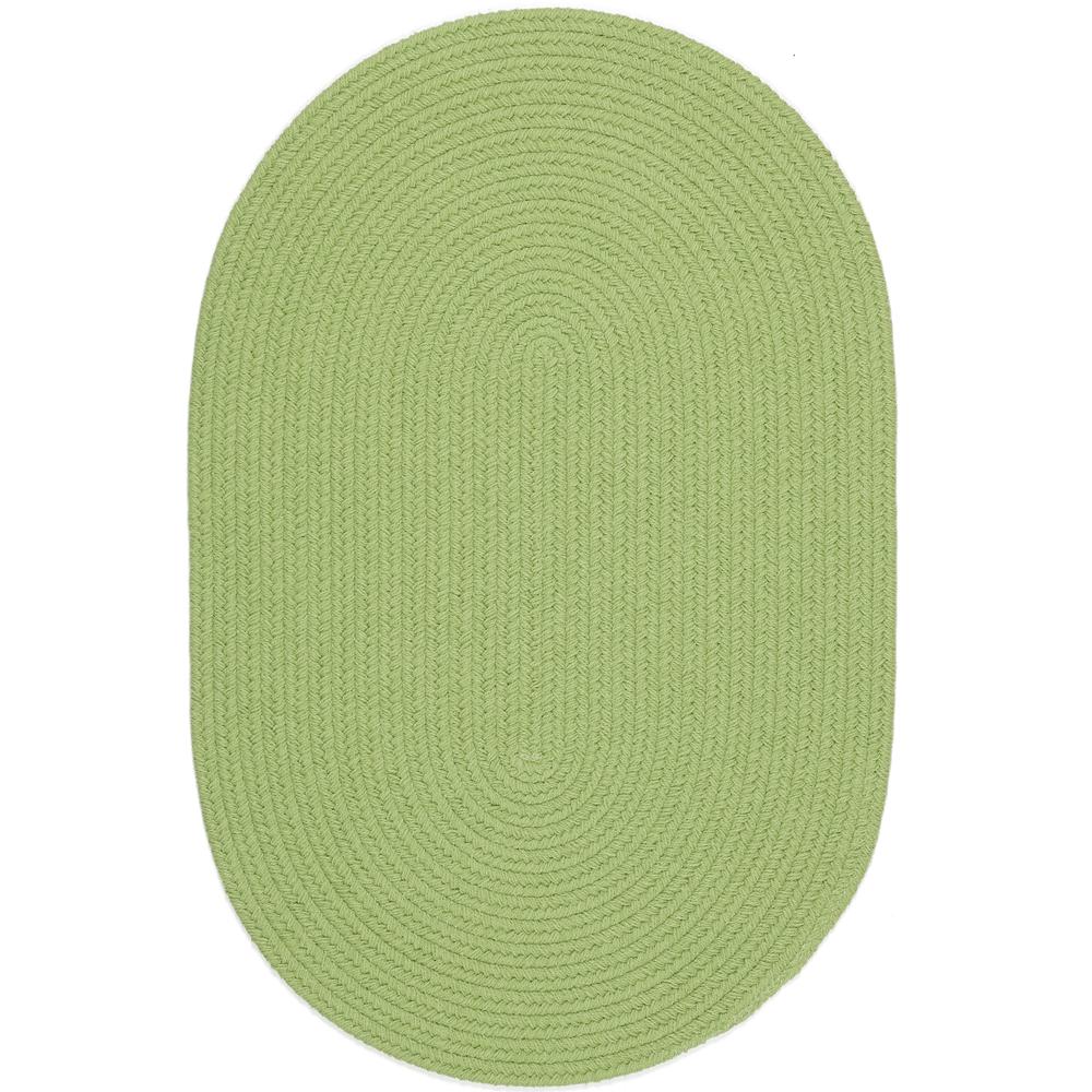 Happy Braids Solid Lime 4X6 Oval