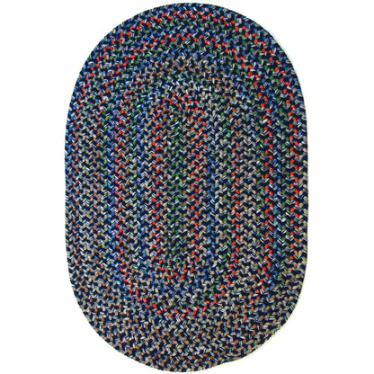 Katie Navy Multi 2X3 Oval