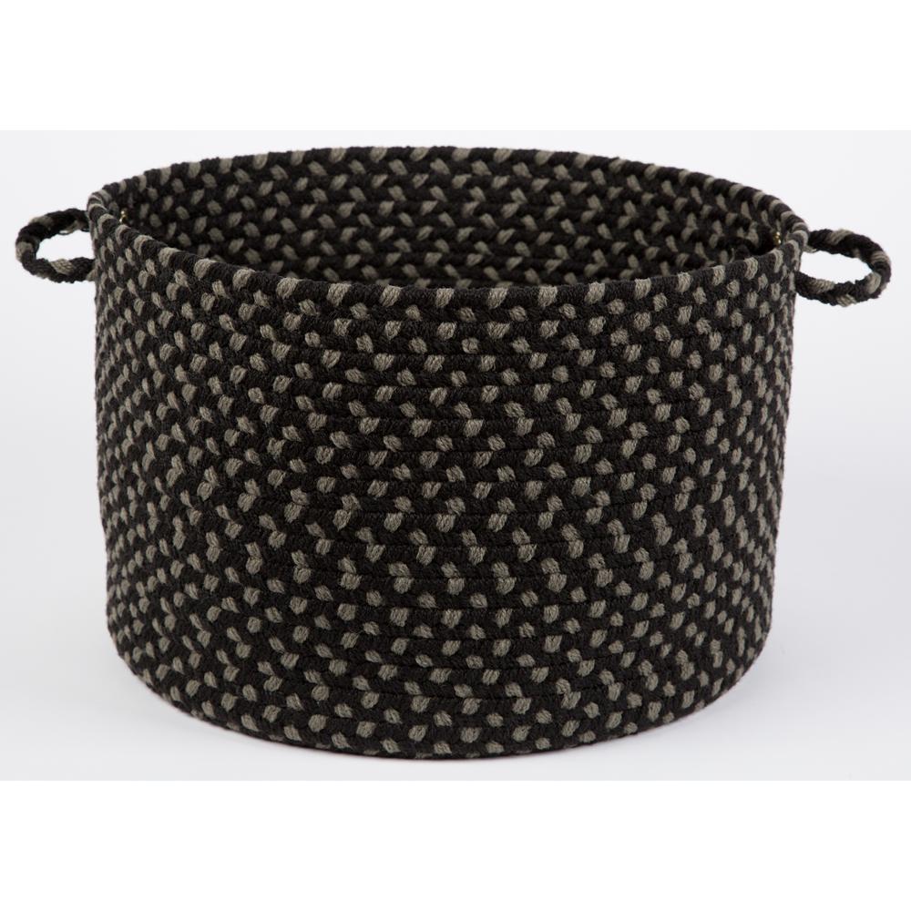 Manhattan Black Satin 18" x 12" Basket