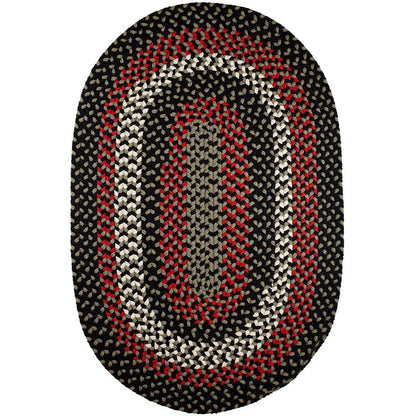 Manhattan Black Satin 10X13 Oval