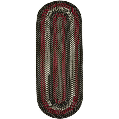 Manhattan Black Satin 2X6 Oval