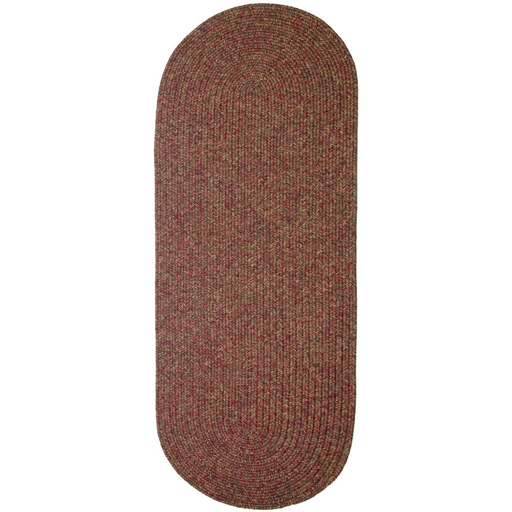 Sandi Sangria Tweed 2X6 Oval
