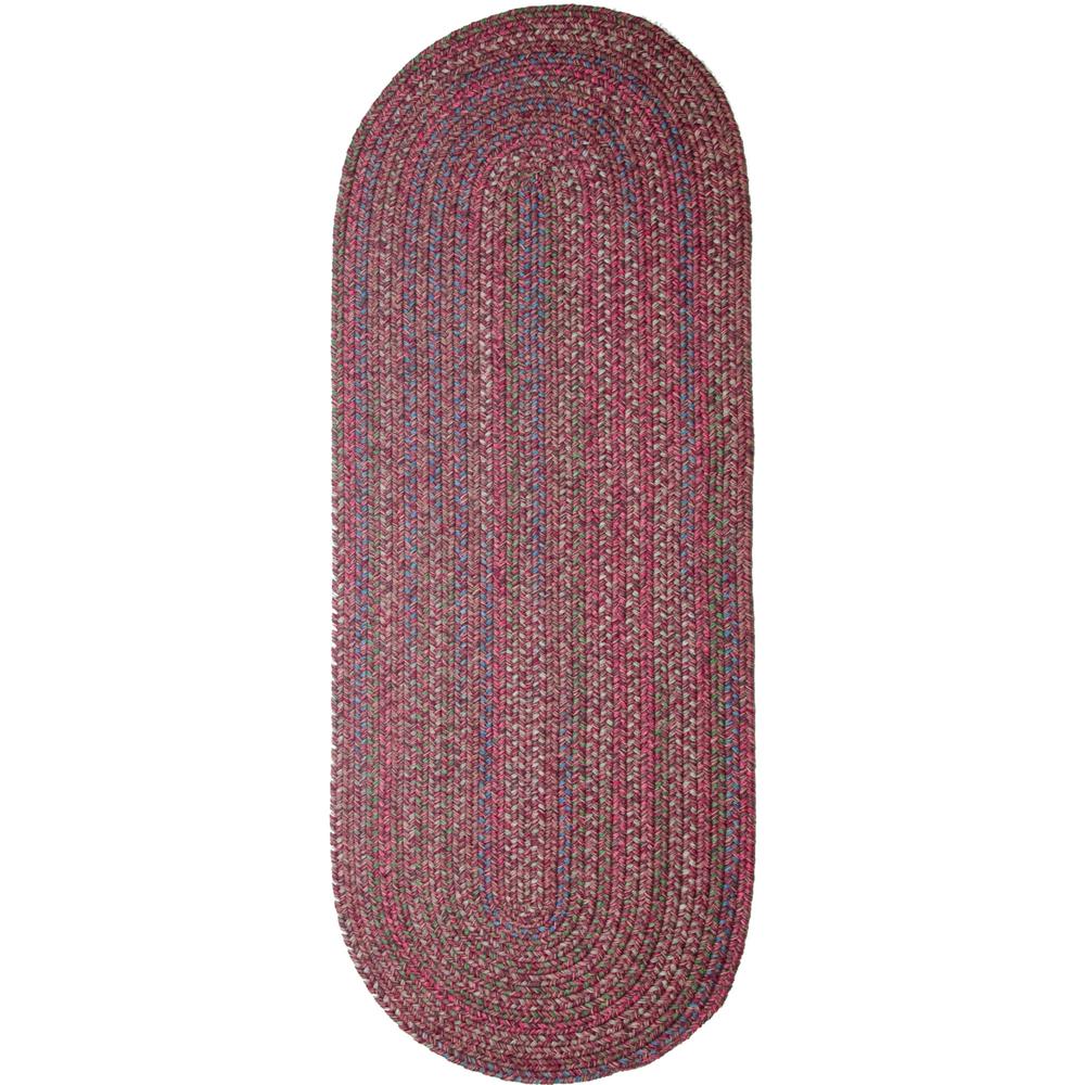 Sophia Burgundy red multicolored 2X6 Oval