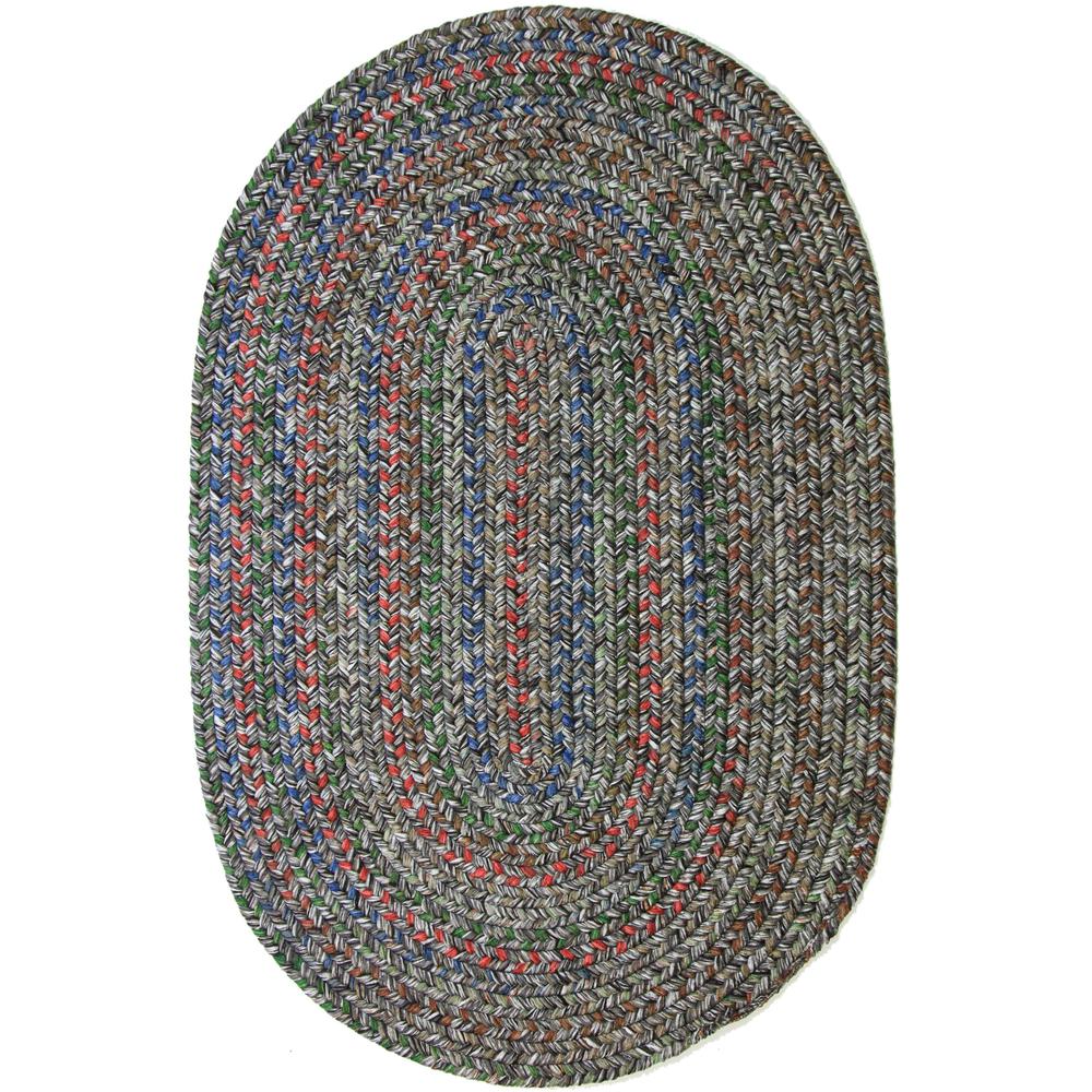 Sophia Graphite gray multicolored 4X6 Oval