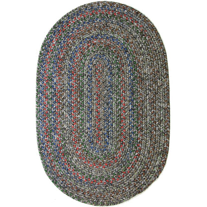 Sophia Graphite gray multicolored 4X6 Oval