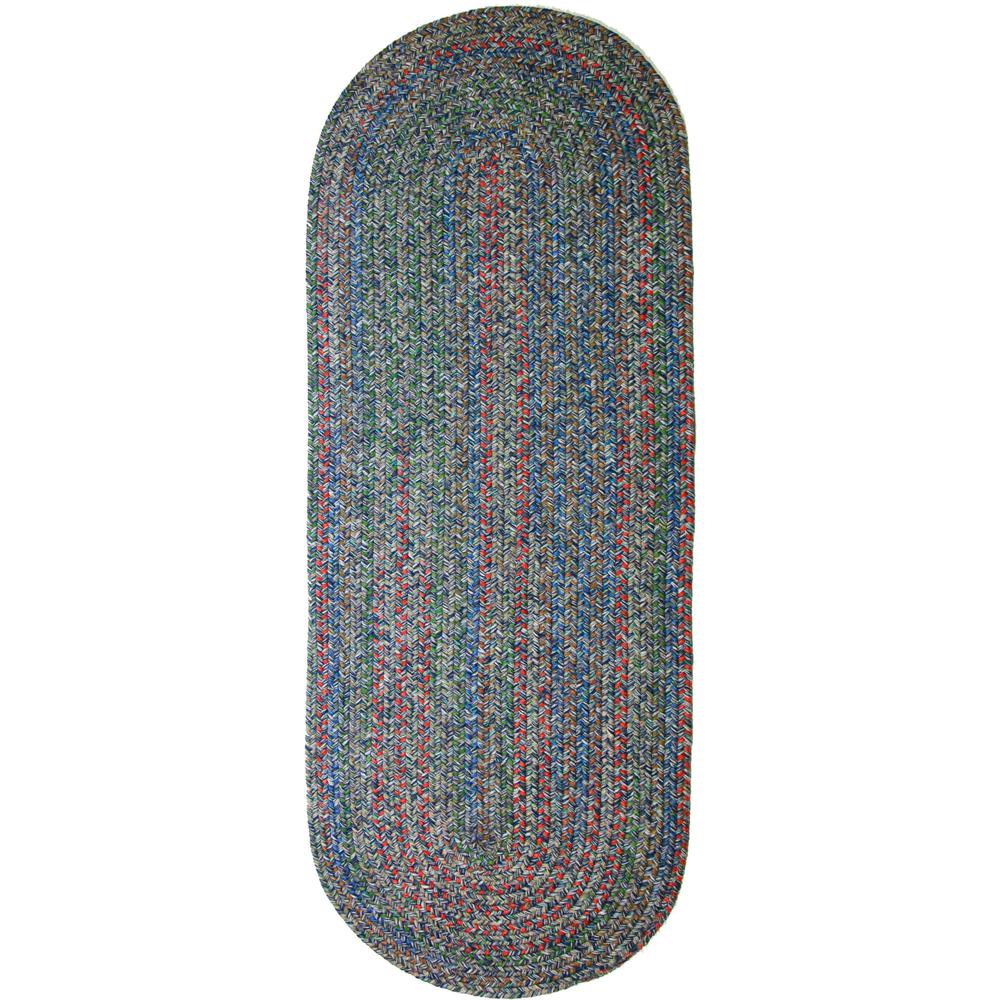 Sophia Denim blue multicolored 2X6 Oval