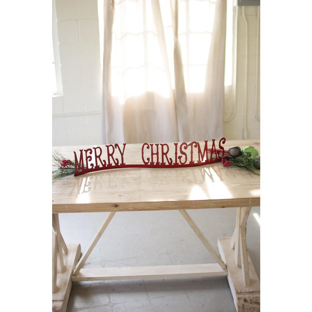 Tabletop Or Mantle Merry Christmas