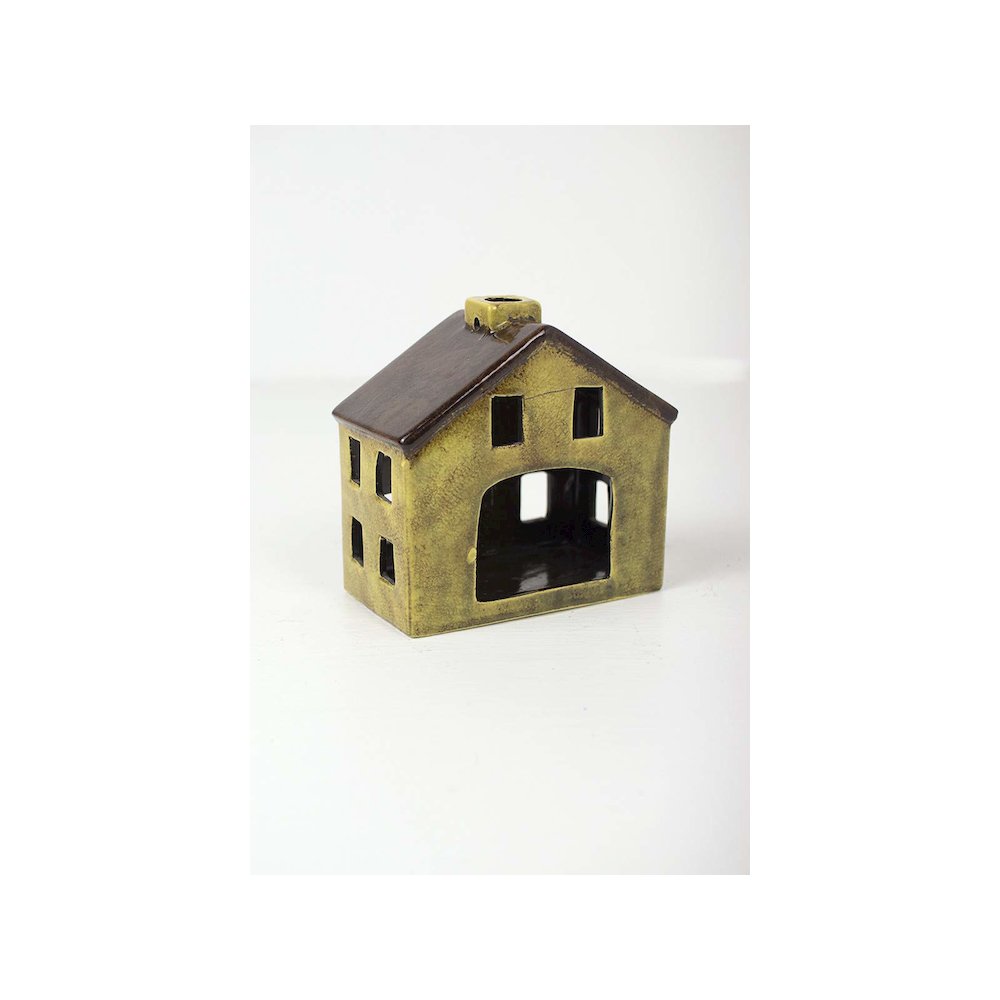 Set Of Six Ceramic Village-One Each Design