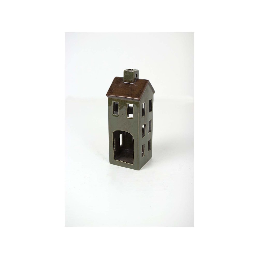 Set Of Six Ceramic Village-One Each Design