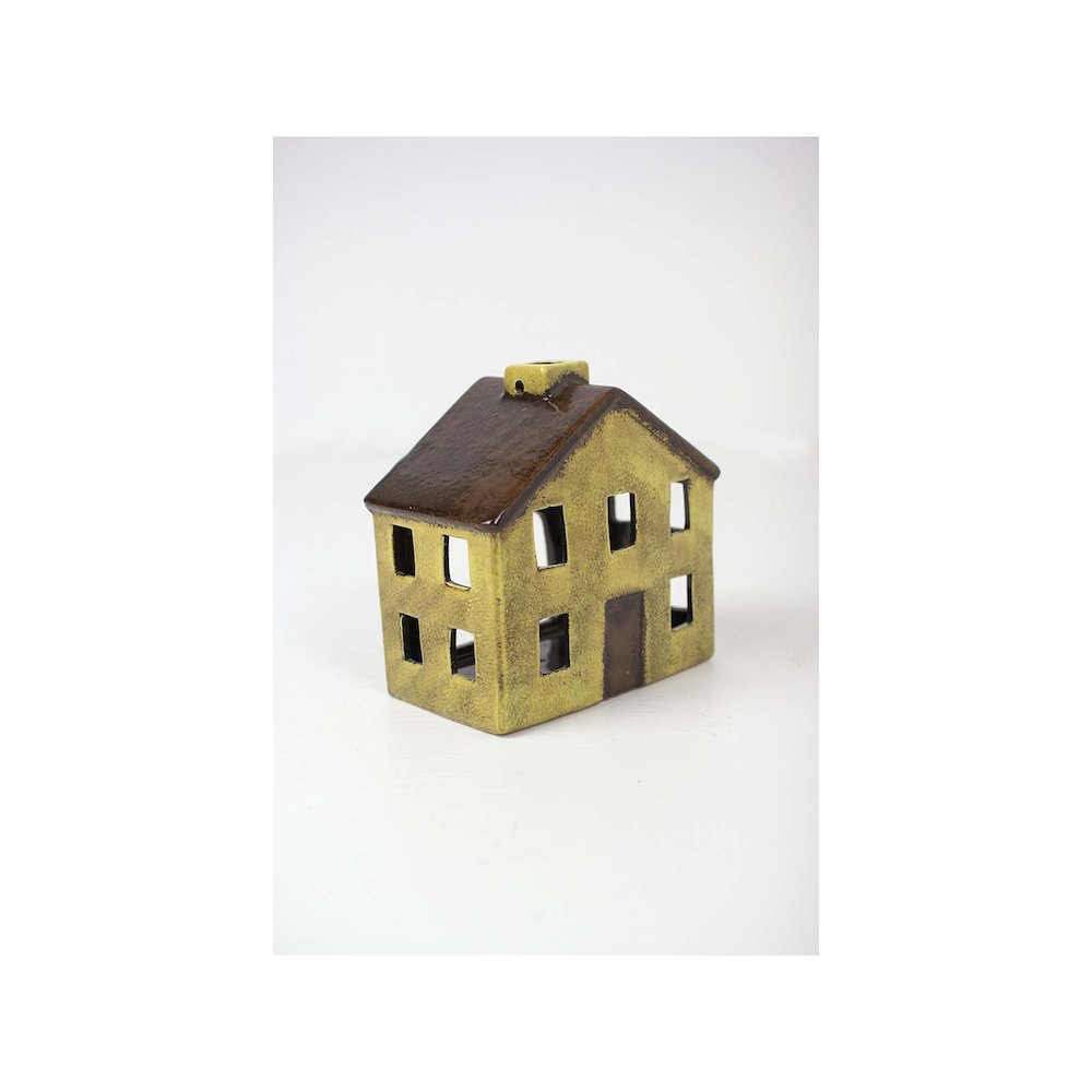 Set Of Six Ceramic Village-One Each Design