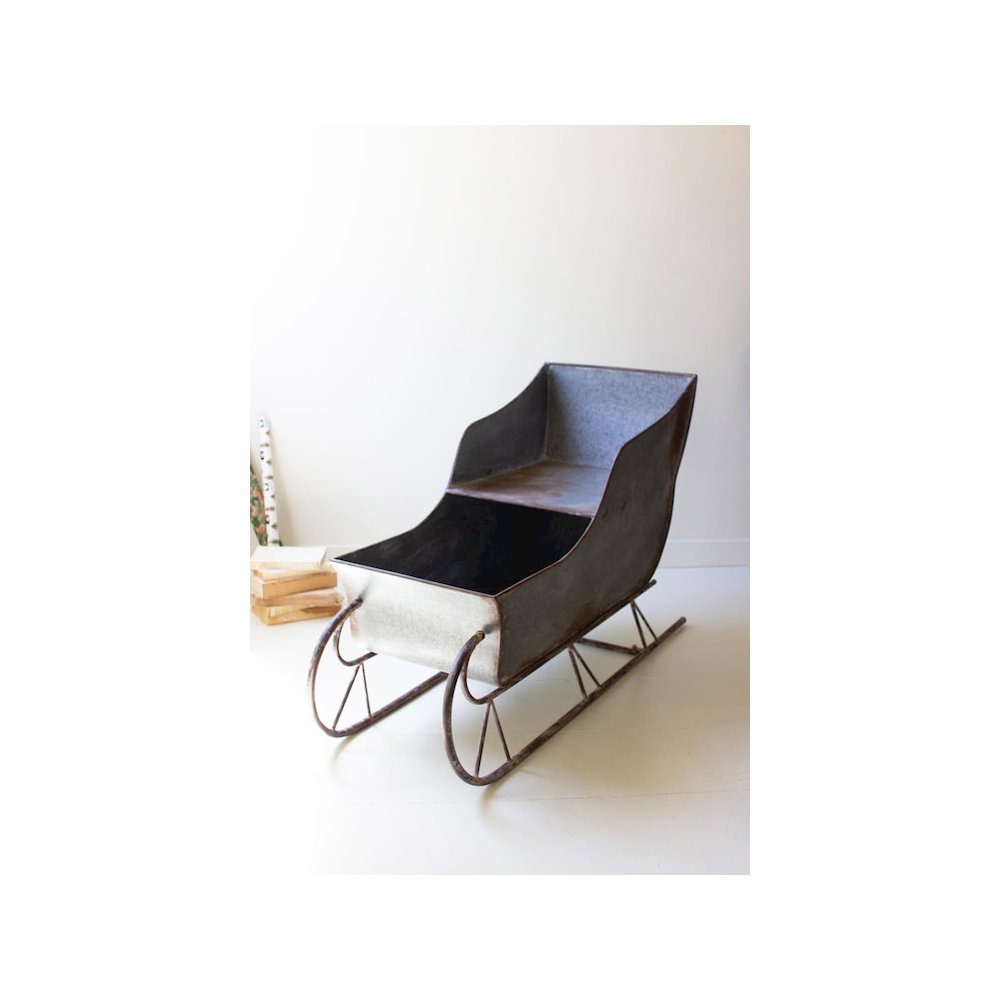 Rustic Metal Christmas Sled