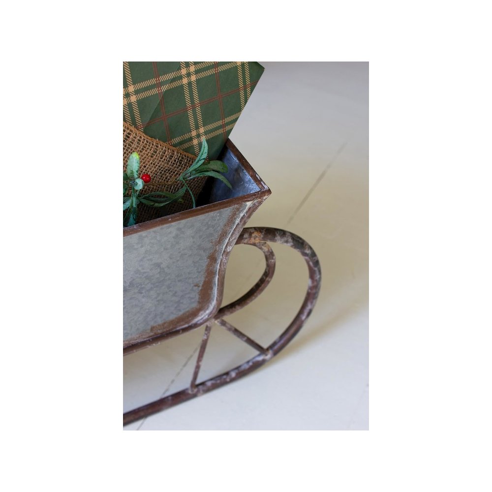 Rustic Metal Christmas Sled