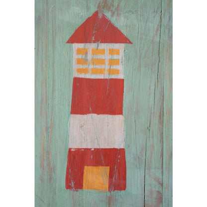 Set Of Four Painted Wood Coastal Wall Art