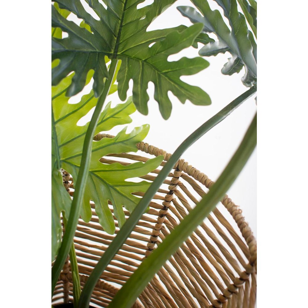 Iron And Seagrass Urn - Short
