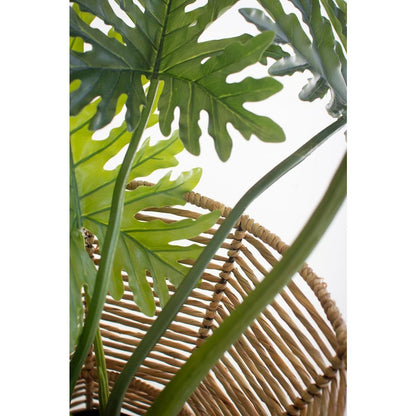 Iron And Seagrass Urn - Short