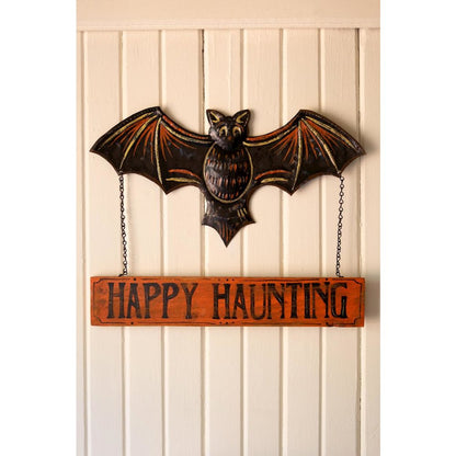 Happy Haunting Bat Door Hanger