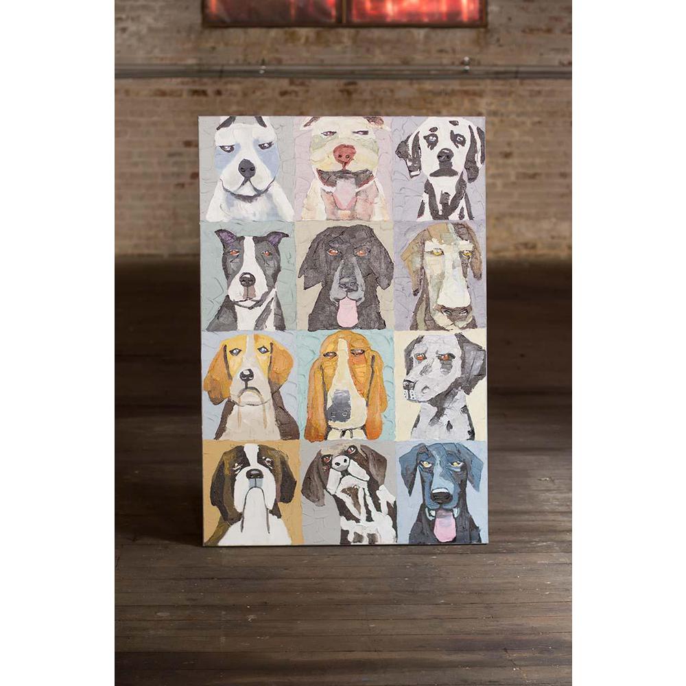 Oil Painting - 12 Emotional Dogs