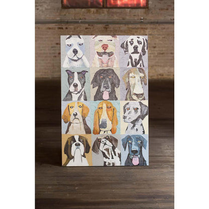 Oil Painting - 12 Emotional Dogs
