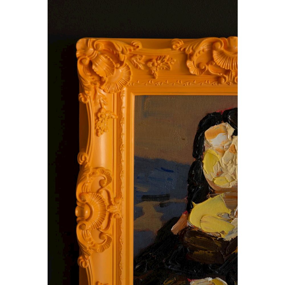 Set Of Three Framed Acrylic Portrait Paintings
