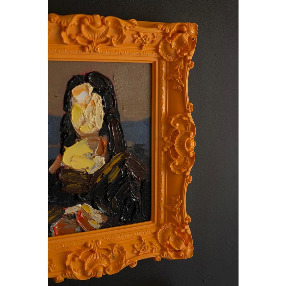 Set Of Three Framed Acrylic Portrait Paintings