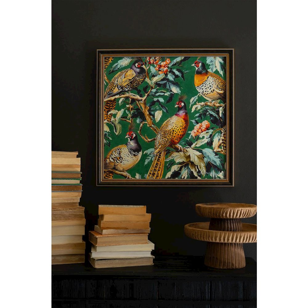 Framed Pheasant Painting