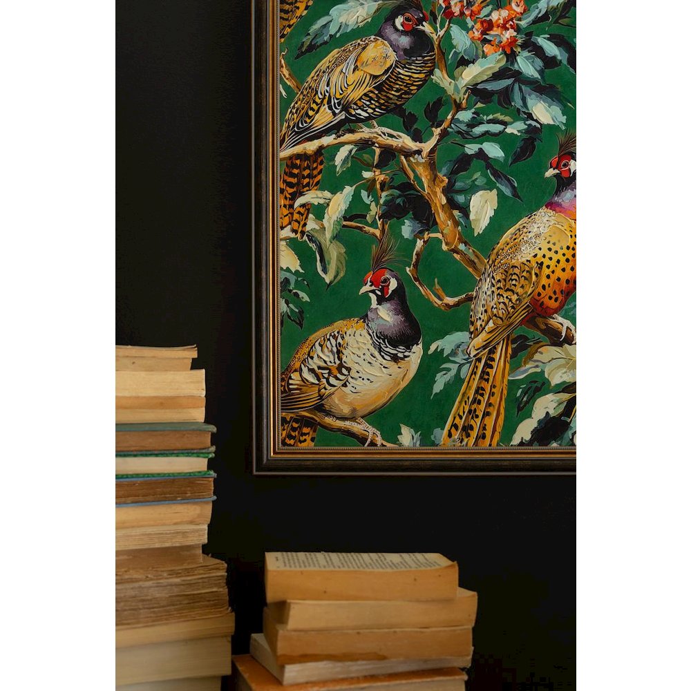 Framed Pheasant Painting