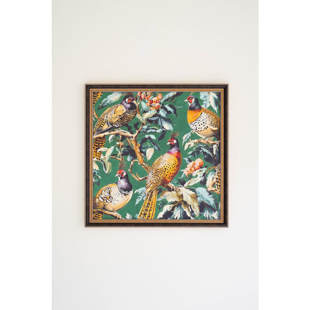 Framed Pheasant Painting