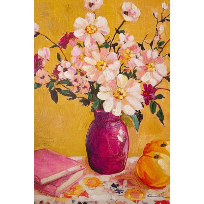 Yellow Framed Still Life Painting