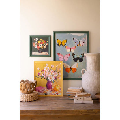 Framed Butterfly Painting