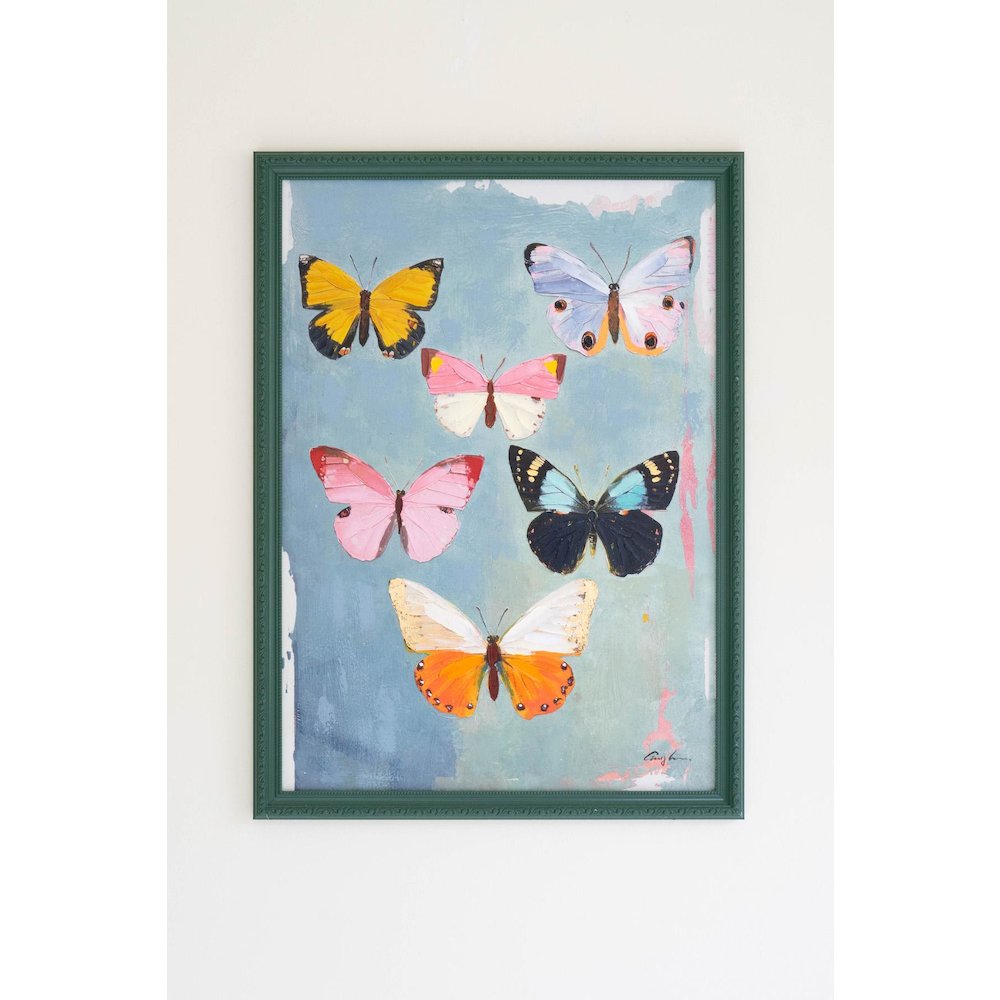 Framed Butterfly Painting