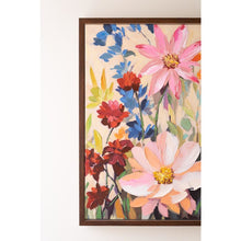 Framed Wild Flowers Painting