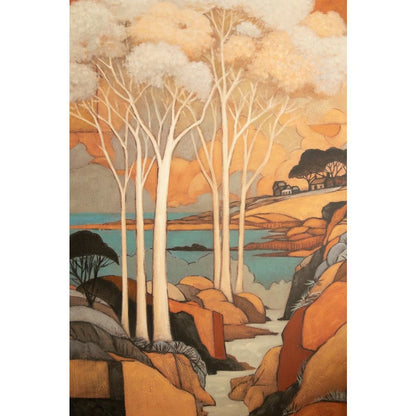 Framed Landscape Painting