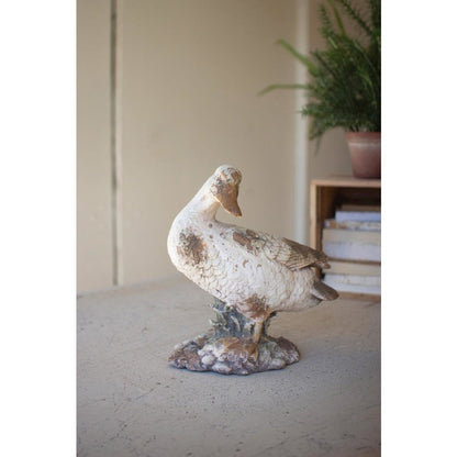Faux Concrete Duck - Head To The Side