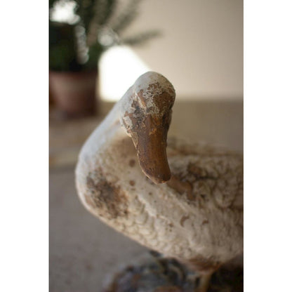 Faux Concrete Duck - Head To The Side