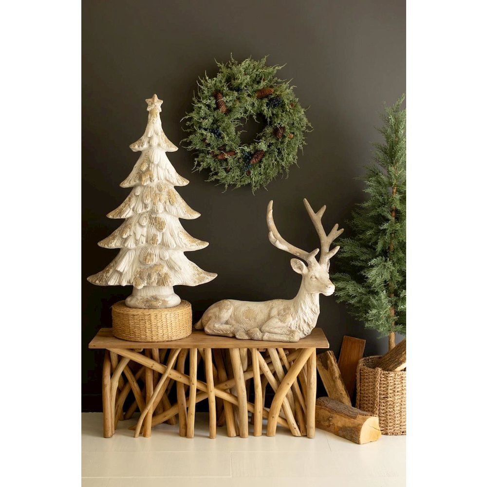 Faux Concrete Christmas Tree 39"t