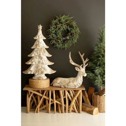 Faux Concrete Christmas Tree 39"t