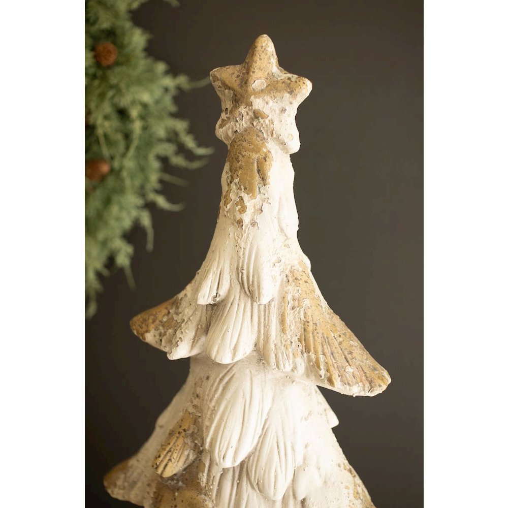 Faux Concrete Christmas Tree 39"t